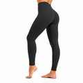 Legging femme taille S noir en tissu extensible à taille haute