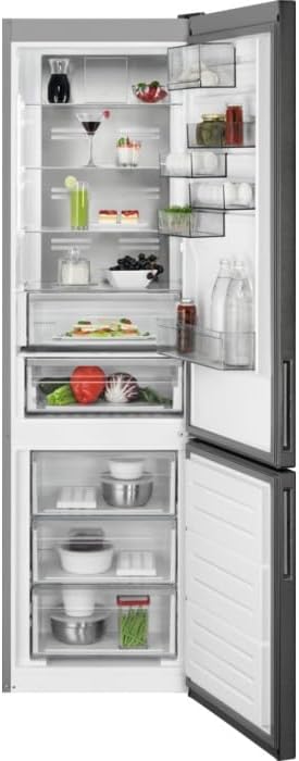 AEG RCS736DXMB Réfrigérateur, RCS736DXMB Pose Libre 367 L D Noir, No Frost, 39 dB, 244 L, 101 L, 595 mm, 650 mm, 2010 mm, 162 W, 240 V, réglable